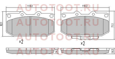 Колодки тормозные перед SUBARU IMPREZA GD 00-07 st26296fe090 sat – купить в Омске. Цены, характеристики, фото в интернет-магазине autotoot.ru