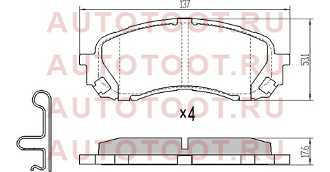 Колодки тормозные перед SUBARU IMPREZA GR 07- FORESTER SH 07- SJ 12- st26296fj000 sat – купить в Омске. Цены, характеристики, фото в интернет-магазине autotoot.ru