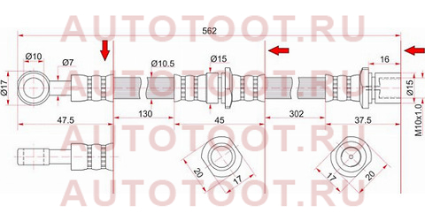 Шланг тормозной передний (Таиланд) SUBARU FORESTER/LEGACY/OUTBACK 95- LH st-26550-fc020 sat – купить в Омске. Цены, характеристики, фото в интернет-магазине autotoot.ru