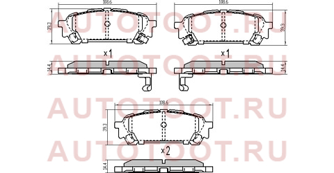 Колодки тормозные зад SUBARU FORESTER/IMPREZA st26696fe040 sat – купить в Омске. Цены, характеристики, фото в интернет-магазине autotoot.ru