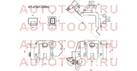 Катушка зажигания HYUNDAI GETZ 02-/ACCENT 99- st-27301-22600 sat – купить в Омске. Цены, характеристики, фото в интернет-магазине autotoot.ru