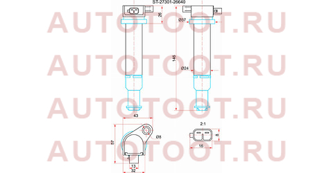 Катушка зажигания HYUNDAI ACCENT05-10/KIA RIO 05-10 st2730126640 sat – купить в Омске. Цены, характеристики, фото в интернет-магазине autotoot.ru