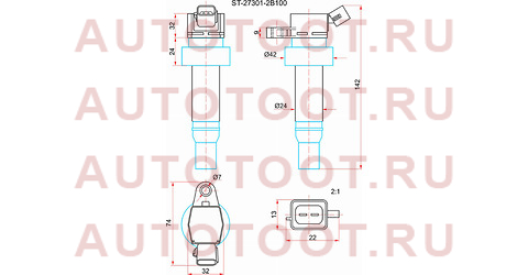 Катушка зажигания HYUNDAI ACCENT 11-/VELOSTER 11-/KIA SPORTAGE SL 10- st273012b100 sat – купить в Омске. Цены, характеристики, фото в интернет-магазине autotoot.ru