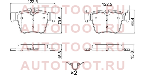 Колодки тормозные зад MERCEDES C-CLASS W205 14-18/ GLC X253 15- st280003 sat – купить в Омске. Цены, характеристики, фото в интернет-магазине autotoot.ru