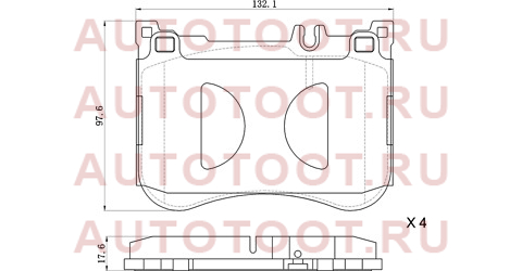 Колодки тормозные перед MERCEDES S-CLASS W222/C217 13- st280009 sat – купить в Омске. Цены, характеристики, фото в интернет-магазине autotoot.ru