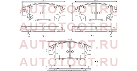 Колодки тормозные перед HYUNDAI TUCSON/IX35 15-/ KIA SPORTAGE 15- st280018 sat – купить в Омске. Цены, характеристики, фото в интернет-магазине autotoot.ru