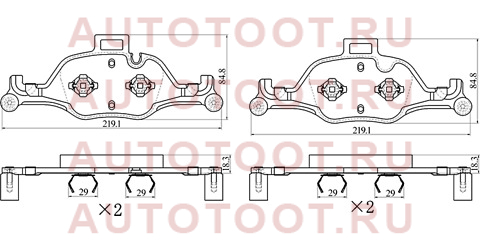 Колодки тормозные перед BMW 7 G11/G12 15-20/X3 G01/F97 18-/X5 G05/F95 18- st280038 sat – купить в Омске. Цены, характеристики, фото в интернет-магазине autotoot.ru