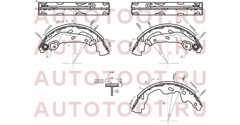 Колодки тормозные барабанные зад SUZUKI SWIFT 04-10/ TOYOTA YARIS 99-05/COROLLA VERSO 04-09/AYGO 05- st280040 sat – купить в Омске. Цены, характеристики, фото в интернет-магазине autotoot.ru