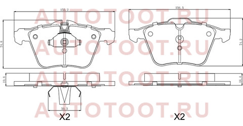 Колодки тормозные перед JAGUAR XF X250 08-15/XJ X351 09-/XK X150 06-14 st280041 sat – купить в Омске. Цены, характеристики, фото в интернет-магазине autotoot.ru