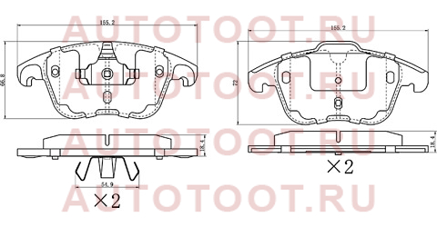 Колодки тормозные перед CITROEN C4 PICASSO 06-13/ PEUGEOT 3008 11-16/5008 09-17/ OPEL CORSA F 19- st280042 sat – купить в Омске. Цены, характеристики, фото в интернет-магазине autotoot.ru