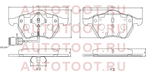 Колодки тормозные перед AUDI 100 91-94/A6/S6 95-98 (два датчика) st280046 sat – купить в Омске. Цены, характеристики, фото в интернет-магазине autotoot.ru