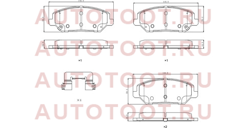 Колодки тормозные перед HYUNDAI I30 16-/KIA CEED III 18- st280052 sat – купить в Омске. Цены, характеристики, фото в интернет-магазине autotoot.ru