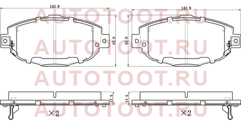 Колодки тормозные перед TOYOTA SOARER (JZZ3#, UZZ3#) 91-00/LEXUS GS 93-97 st280056 sat – купить в Омске. Цены, характеристики, фото в интернет-магазине autotoot.ru