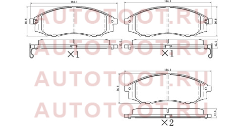 Колодки тормозные перед NISSAN NAVARA II/III 00-/PATHFINDER II/III 97-10/ NP300 08- st280071 sat – купить в Омске. Цены, характеристики, фото в интернет-магазине autotoot.ru