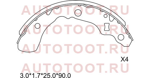 Колодки тормозные барабанные зад TOYOTA PASSO 04-10/DAIHATSU BOON 04-10 st280089 sat – купить в Омске. Цены, характеристики, фото в интернет-магазине autotoot.ru