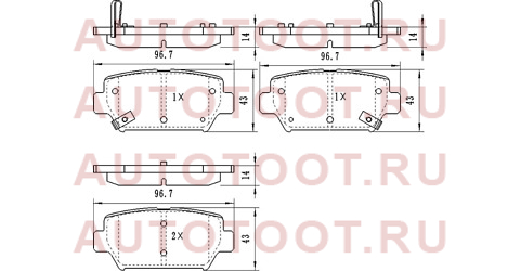 Колодки тормозные зад MITSUBISHI ECLIPSE CROSS GK 17- st280164 Sat – купить в Омске. Цены, характеристики, фото в интернет-магазине autotoot.ru