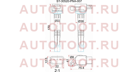 Катушка зажигания HONDA ACCORD CL#/CM# 03-08/CR-V RD#/RE# 02-/STREAM RN# 00- K20A/K24A st-30520-pna-007 sat – купить в Омске. Цены, характеристики, фото в интернет-магазине autotoot.ru