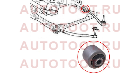 Сайлентблок переднего нижнего рычага BMW X5 E53 99-06/X3 03-10/BMW5 87-96/BMW7 86-94/BMW8 89-99 st31121124622 sat – купить в Омске. Цены, характеристики, фото в интернет-магазине autotoot.ru