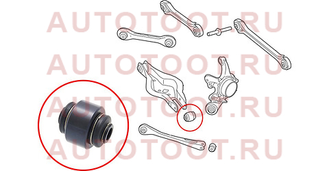 Сайлентблок задней цапфы BMW1 E8# 03-12/BMW2 12-/BMW3 E9# 04-13/BMW4 F8# 13-/X1 E84 08-15/X3 F25 09- st33326775552 sat – купить в Омске. Цены, характеристики, фото в интернет-магазине autotoot.ru