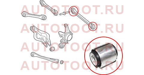 Сайлентблок задней поперечной тяги BMW 1 F2# 10-/BMW2 F22 12-/BMW3 F3# 11-/BMW4 F3# 12- st33326792533b sat – купить в Омске. Цены, характеристики, фото в интернет-магазине autotoot.ru