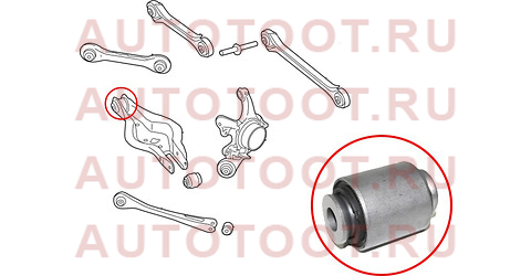 Сайлентблок заднего нижнего поперечного рычага BMW 1 F2# 10-/BMW2 F22 12-/BMW3 F3# 11-/BMW4 F3# 12- st33326867540b sat – купить в Омске. Цены, характеристики, фото в интернет-магазине autotoot.ru
