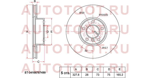 Диск тормозной перед BMW X3 F25 10-/X4 F26 14- st34106787490 sat – купить в Омске. Цены, характеристики, фото в интернет-магазине autotoot.ru