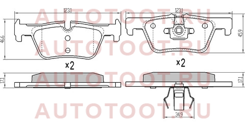 Колодки тормозные зад BMW 1 F20/21/22/ 3 F30/F31/F34/F80/ X3 F25 st34216850569 sat – купить в Омске. Цены, характеристики, фото в интернет-магазине autotoot.ru