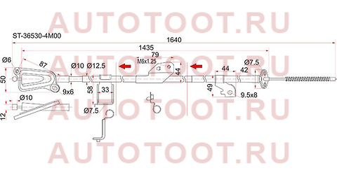 Трос ручника NS Blueberd Sylphy G10, Sunny B15, Almera N16, QG# 2WD -RH st-36530-4m400 sat – купить в Омске. Цены, характеристики, фото в интернет-магазине autotoot.ru