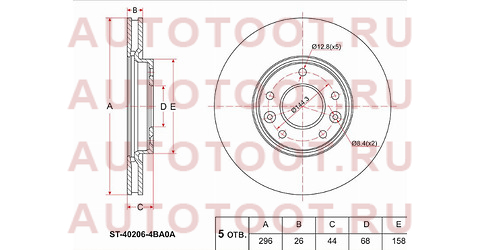 Диск тормозной передний NISSAN X-TRAIL T32 14- st402064ba0a sat – купить в Омске. Цены, характеристики, фото в интернет-магазине autotoot.ru