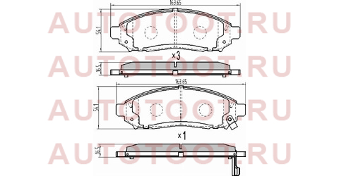 Колодки тормозные перед NISSAN PATHFINDER 51/NAVARA 50 st41060eb326 sat – купить в Омске. Цены, характеристики, фото в интернет-магазине autotoot.ru