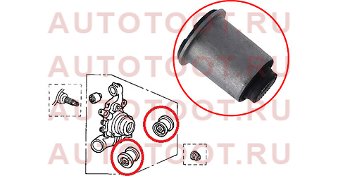 Сайлентблок задней цапфы TOYOTA COROLLA/FIELDER/RUNX/ALLEX/SPACIO 00-06/ALLION/PREMIO 01-10/AXIO/FIE st4230463010 sat – купить в Омске. Цены, характеристики, фото в интернет-магазине autotoot.ru