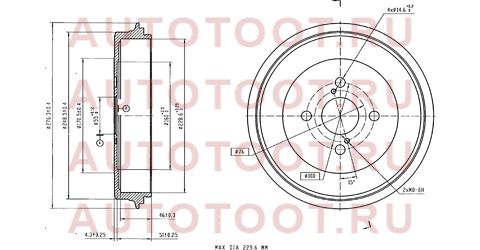 Барабан тормозной TOYOTA PROBOX/SUCCEED 02- st4243152040 sat – купить в Омске. Цены, характеристики, фото в интернет-магазине autotoot.ru