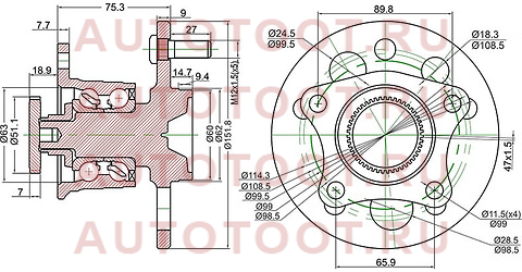 Ступичный узел задн. TOYOTA CAMRY #V10/SCEPTER #10/WINDOM #10/HARRIER ##U10 st-42450-33010 sat – купить в Омске. Цены, характеристики, фото в интернет-магазине autotoot.ru