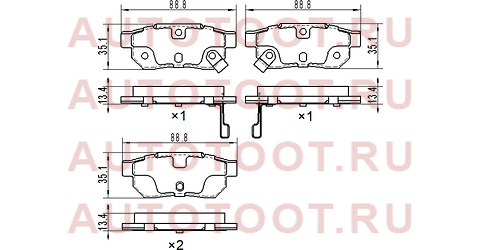 Колодки тормозные зад HONDA FIT GK 1,3 13- st43022tf0g01 sat – купить в Омске. Цены, характеристики, фото в интернет-магазине autotoot.ru