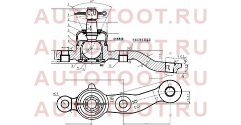 Шаровая опора TOYOTA ARISTO/CROWN/MAJESTA/SOARER/LEXUS GS300/400/430/SC430 97-05 RH st-43330-39535 sat – купить в Омске. Цены, характеристики, фото в интернет-магазине autotoot.ru