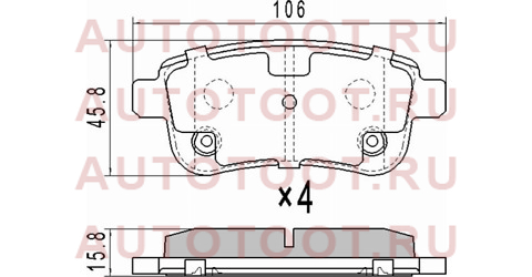 Колодки тормозные зад RENAULT MEGAN 08-/FLUENCE 10-/SCENIC 09- st440604694r sat – купить в Омске. Цены, характеристики, фото в интернет-магазине autotoot.ru