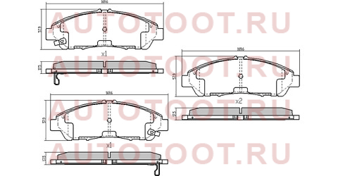 Колодки тормозные перед ACURA MDX 06-/ HONDA PILOT 11- st45022szaa00 sat – купить в Омске. Цены, характеристики, фото в интернет-магазине autotoot.ru