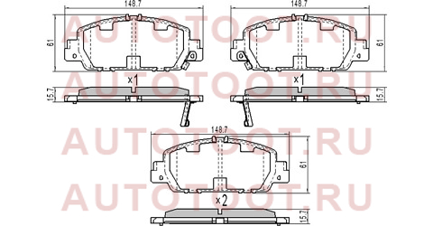 Колодки тормозные перед HONDA ACCORD VIII/ VEZEL RU1-4 13-/STEPWGN RP 15- st45022t2ga00 sat – купить в Омске. Цены, характеристики, фото в интернет-магазине autotoot.ru