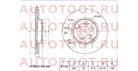 Диск тормозной перед HONDA ACCORD 13- st45251t2ga00 sat – купить в Омске. Цены, характеристики, фото в интернет-магазине autotoot.ru