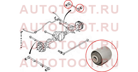 Сайлентблок задней продольной тяги SSANG YONG KYRON 05-12/ACTION 01-09/MUSSO 93-08/REXTON 02-12/KORA st4542105000 sat – купить в Омске. Цены, характеристики, фото в интернет-магазине autotoot.ru