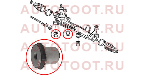 Сайлентблок рулевой рейки TOYOTA IPSUM/PCNIC 24/35/10 01- st-45516-44020 sat – купить в Омске. Цены, характеристики, фото в интернет-магазине autotoot.ru