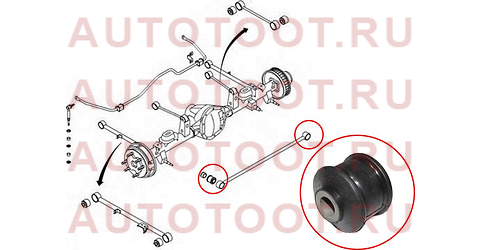 Сайлентблок задней поперечной тяги (панара) SSANG YONG KYRON 05-12/ACTION 01-09/MUSSO 93-08/REXTON 0 st4562105000 sat – купить в Омске. Цены, характеристики, фото в интернет-магазине autotoot.ru