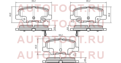 Колодки тормозные зад MITSUBISHI OUTLANDER III 12-/CHANGAN CS35 Plus st4605a802 sat – купить в Омске. Цены, характеристики, фото в интернет-магазине autotoot.ru