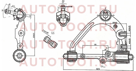 Рычаг верхний с шаров. TOYOTA HIACE/REGIUSACE 05- 2WD LH st-48067-29215 sat – купить в Омске. Цены, характеристики, фото в интернет-магазине autotoot.ru