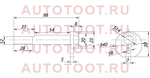 Эксцентрик нижнего рычага TOYOTA ALTEZZA/CHASER/CRESTA/CROWN/MAJESTA/MARK2/PROGRES/VEROSSA 92- st-48190-22040 sat – купить в Омске. Цены, характеристики, фото в интернет-магазине autotoot.ru