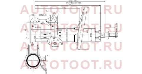 Стойка передняя TOYOTA CARINA/CALDINA/CORONA 92-02 RH st-48510-29395 sat – купить в Омске. Цены, характеристики, фото в интернет-магазине autotoot.ru