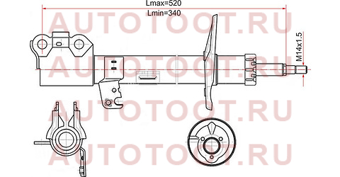 Стойка передняя TOYOTA CALDINA 02-07 RH st-48510-80225 sat – купить в Омске. Цены, характеристики, фото в интернет-магазине autotoot.ru