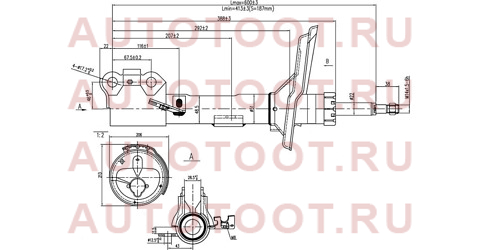 Стойка передняя TOYOTA HARRIER/KLUGER/HIGHLANDER/LEXUS RX330/350/400 03-09 RH st-48510-a9360 sat – купить в Омске. Цены, характеристики, фото в интернет-магазине autotoot.ru