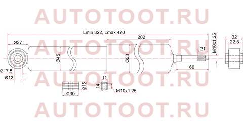 Амортизатор FR TOYOTA DYNA 150/TOYOACE 01- LH=RH st-48511-80090 sat – купить в Омске. Цены, характеристики, фото в интернет-магазине autotoot.ru