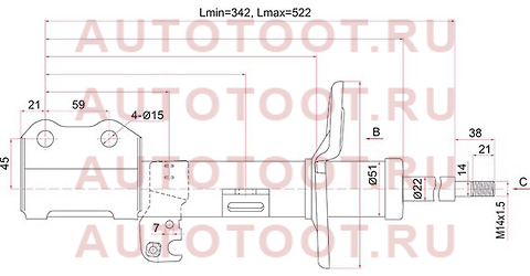 Стойка передняя TOYOTA ALLION/PREMIO 07- LH st4852080138 sat – купить в Омске. Цены, характеристики, фото в интернет-магазине autotoot.ru